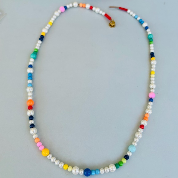 ROXANNE ASSOULIN Pearl Party faux pearl and enamel beaded necklace - Picture 3 of 5